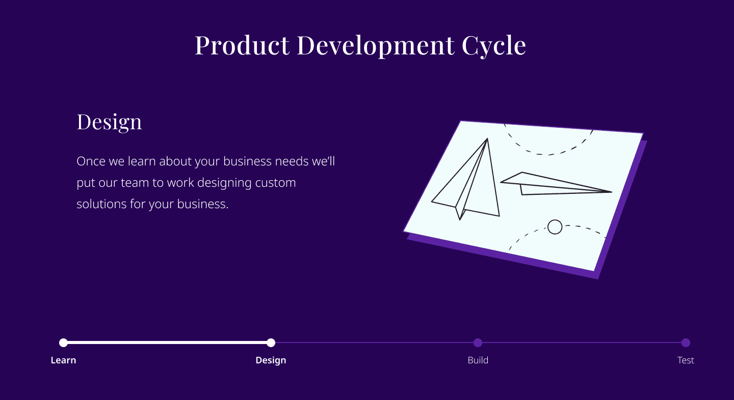 Production development cycle step 2: design